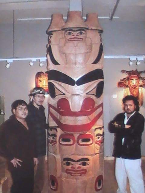 Lyal Campbell's Haida pole assisted in 2000